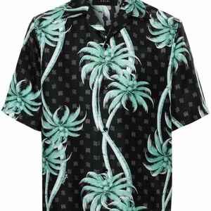 Amiri Black and Palm Tree Men's Shirt